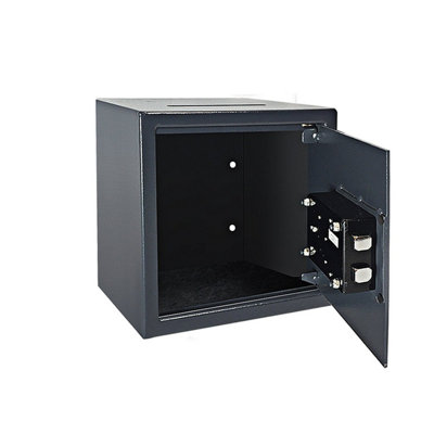 Medium Deposit Key Safe 16L Steel Security Safe, Grey Powder-Coated Finish