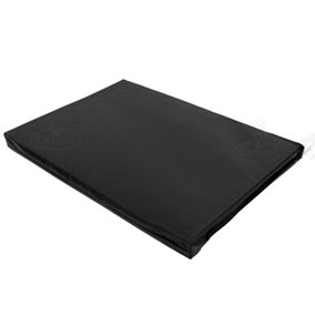 Medium Dog Bed Cage Crate Pet Waterproof Hygienic Bedding Tough Hardwearing Cushion Mat Black