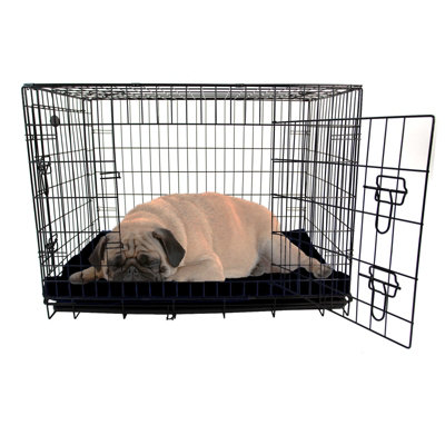 Medium Dog Bed Cage Crate Pet Waterproof Hygienic Bedding Tough Hardwearing Cushion Mat Black DIY at B Q