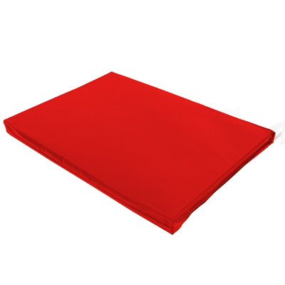 Medium Dog Bed Cage Crate Pet Waterproof Hygienic Bedding Tough Hardwearing Cushion Mat Red