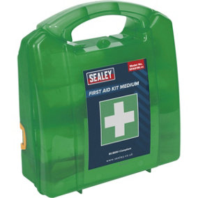 Medium First Aid Kit - Durable Composite Case - Medical Emergency - BS8599-1