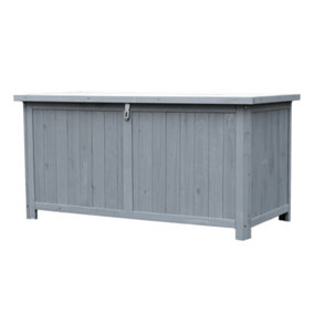 Medium Grey Wooden Garden Storage Cabinet - 468L