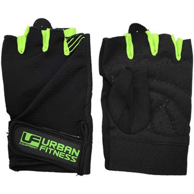 MEDIUM Gym Training Gloves Grip Comfort Barbell Pull Up Dumb bell DIY at B Q