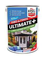 Medium Oak Fence and Shed Paint One Coat System King of Paints Ultimate+