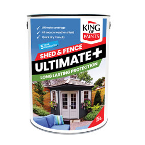Medium Oak Fence and Shed Paint One Coat System King of Paints Ultimate+