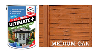 Medium oak online fence paint