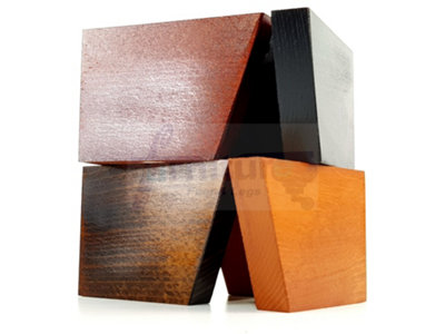 Medium Oak Washed Wood Corner Feet 95mm High Replacement Furniture Sofa Legs Self Fixing Chairs Cabinets Beds Etc PKC300