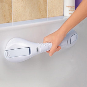 Medium Safety Handle for Showers & Baths - Suction Mounted Secure Anti-Slip Handrail Balance Bar Support for Bathrooms - L40cm