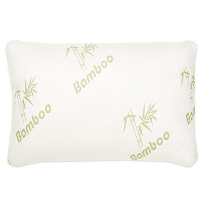 Medium Support Bamboo Memory Foam Pillow - Hypoallergenic Deep Fill Single Pillow