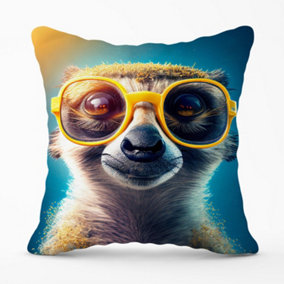 Meerkat Splashart Outdoor Cushion 45cm x 45cm