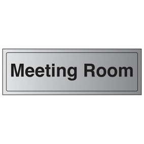 Meeting Room - Door Sign Location - Adhesive Vinyl - 300x100mm (x3)