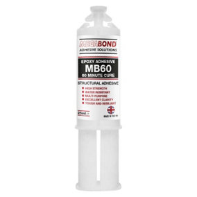 Megabond MB60 Epoxy Adhesive 60 Minute Cure - Premium 2 Part Adhesive Clear - Slow 60 Minute Epoxy