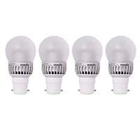Megaman 4PC DL2 3.5W BC B22 LED Modo Frosted Classic Golf Ball Bulbs