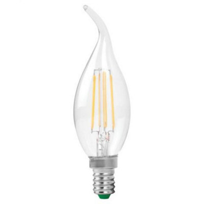 Megaman 4W E14 2.7K Filament Flare LED Light Bulb, White