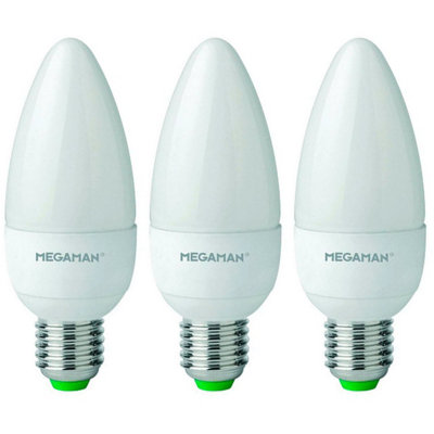 Megaman LED Candle 3.5W E27 Warm White Opal (3 Pack)