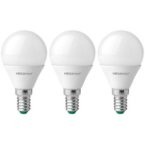 Megaman LED Golfball 3.5W E14 Warm White Opal (3 Pack)