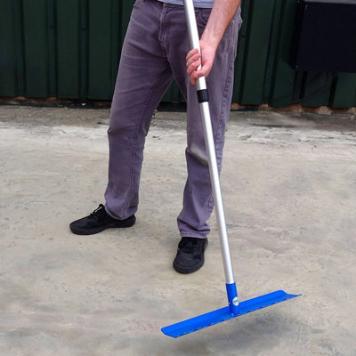 MegaMaxx UK™ Concrete Rake & Placer Tool with Telescopic Handle - Blue ...