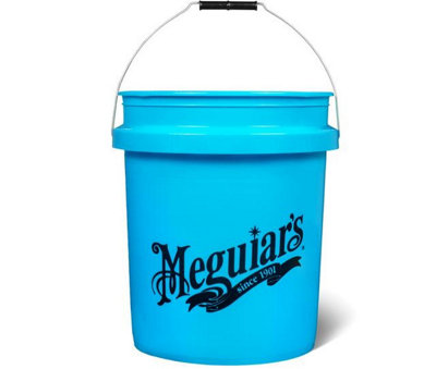 Meguiars Bucket 19L 5 Gallon Blue Car Cleaning and Storage Bucket Tub RG206