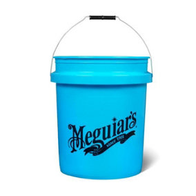 Meguiars Bucket 19L 5 Gallon Blue Car Cleaning and Storage Bucket Tub RG206