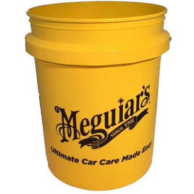 Buy Meguiars Bucket 19L 5 Gallon Yellow Car Cleaning and Storage Bucket