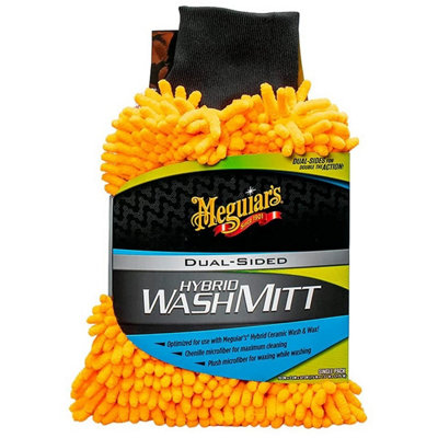 Meguiars Dual Sided Microfiber Car Wash Mitt Glove Swirl Free X210200EU