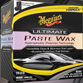 Meguiars Ultimate Paste Wax Microfibre Cloth and Applicator Pad Included 311g