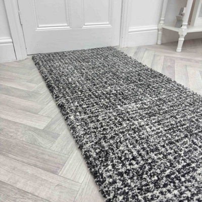 Mehari Dark Gray/Ivory 23160-8268 Hall Runner Carpet Runner Rug