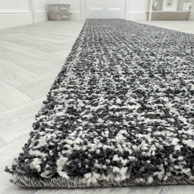 Mehari Dark Gray/Ivory 23160-8268 Hall Runner Carpet Runner Rug