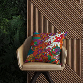 Mehndi Design Outdoor Cushion 60cm x 60cm