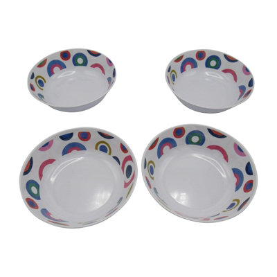 Melamine Dinner Set 16 Piece (Outdoor Camping Picnic Caravan Dinnerware) - 5