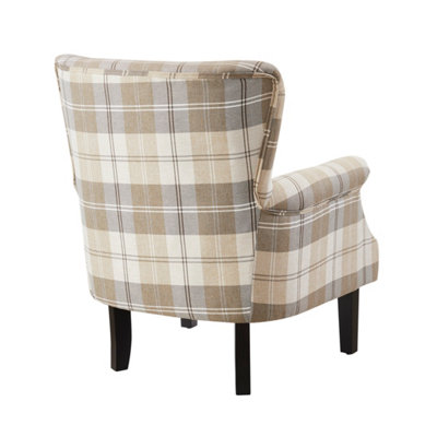 Gingham deals wingback chair