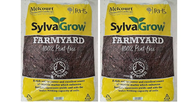 Melcourt Organic Farmyard Compost 50L Pack of 2