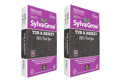 Melcourt Sylvagrow Compost Tub and Basket 40L Pack of 2
