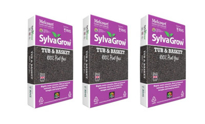 Melcourt Sylvagrow Compost Tub and Basket 40L Pack of 3