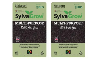 Melcourt Sylvagrow Multipurpose Peat Free Compost Soil 40L  Pack of 2
