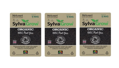 Melcourt Sylvagrow Organic Peat Free Compost Soil 40L Pack of 3