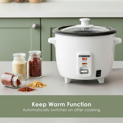 MELISSA 300W Rice Cooker & Steamer Keep Warm 3 in 1 Function Automatic ...