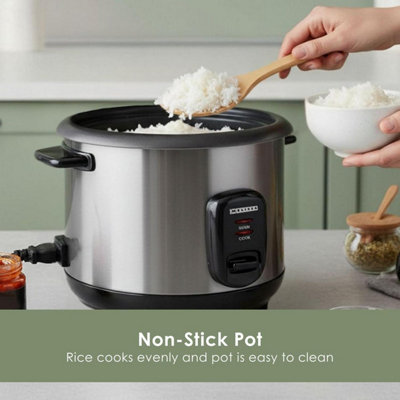 MELISSA 500W RICE COOKER & STEAMER KEEP WARM 3 IN 1 FUNCTION AUTOMATIC ...