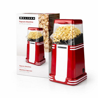 MELISSA Home Popcorn Maker Machine Electric Red Hot Air Popcorn 1200W ...