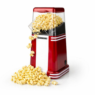 MELISSA Home Popcorn Maker Machine Electric Red Hot Air Popcorn 1200W ...
