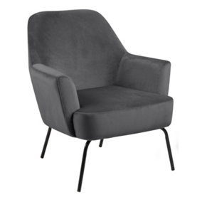 Melissa Lounge Chair in Dark Grey