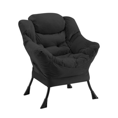 Mellow Lazy Chair, Black Velvet