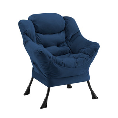 Mellow Lazy Chair, Blue Velvet