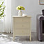 Melody Maison 3 Drawer Bedside Table - Hales Taupe Range