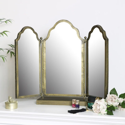 Melody Maison Antique Brass Dressing Table Mirror DIY at B&Q