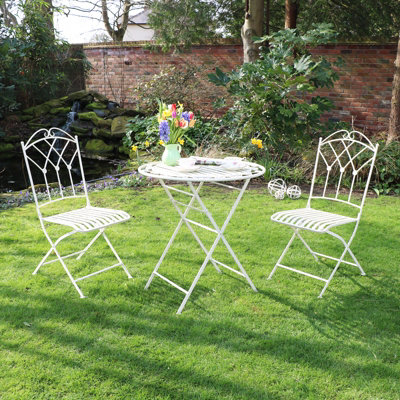 Melody Maison Antique Cream Bistro Set