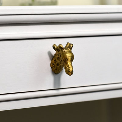 Melody Maison Antique Gold Giraffe Drawer Knob