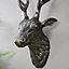 Melody Maison Antique Gold Metal Wall Mounted Stag Head