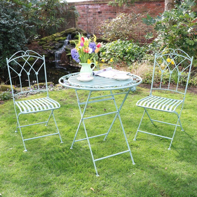 Melody Maison Antique Sage Green Bistro Set