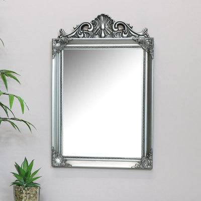 Melody Maison Antique Silver Wall Mirror 36cm x 55cm